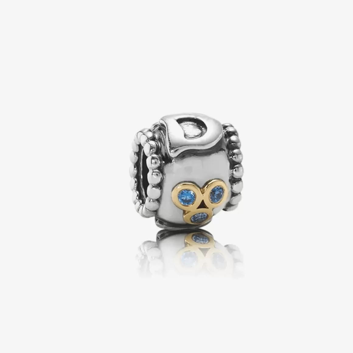 Pandora Charms Dois Tons-Charm Papai