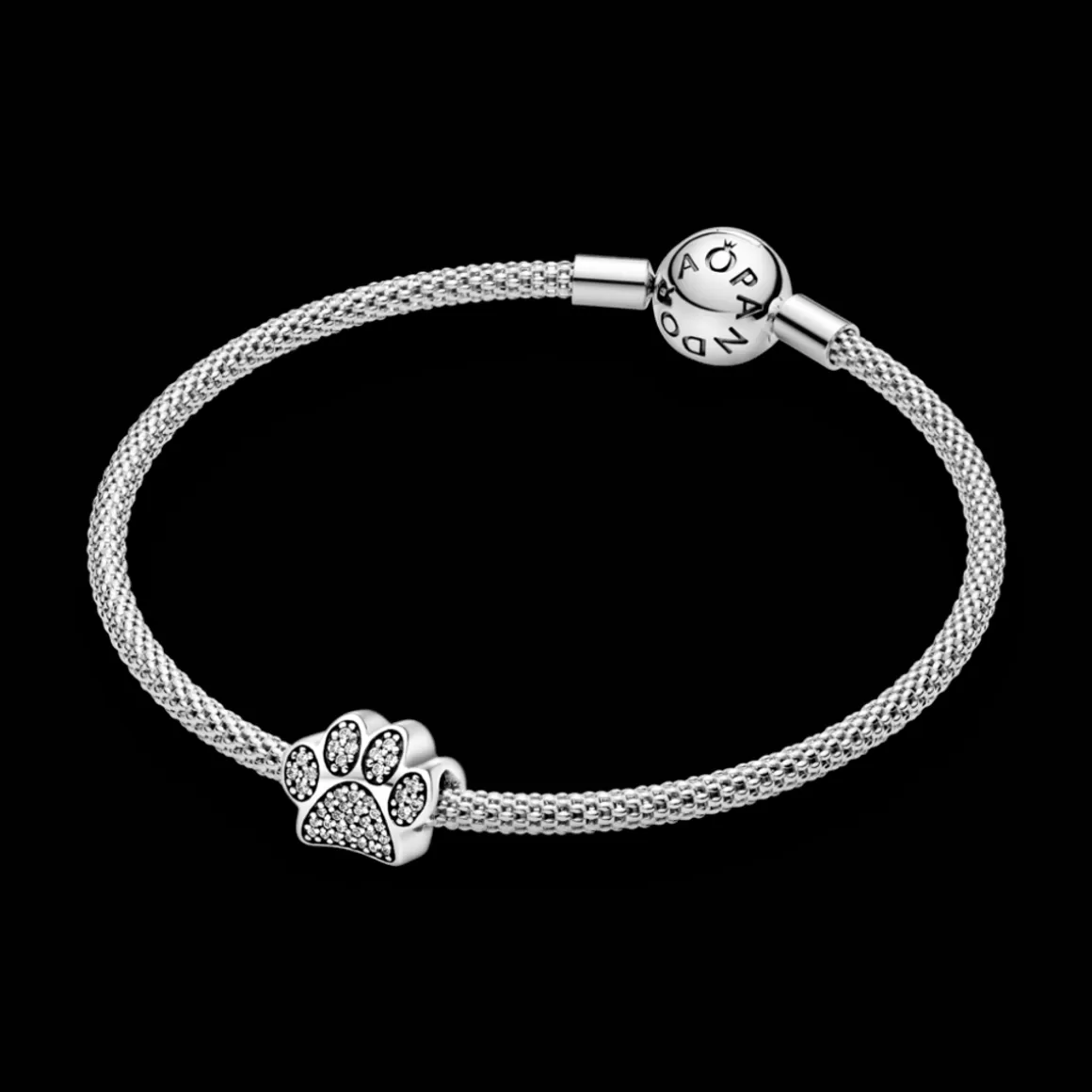 Pandora Charms De Prata-Charm Patinha Pet