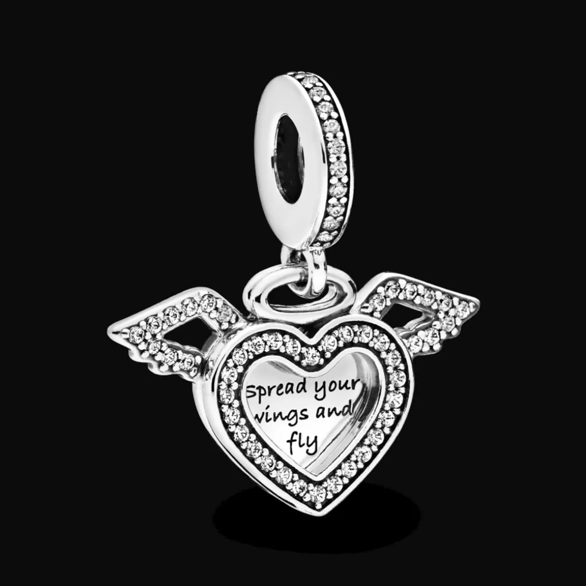 Pandora Charms Pendentes De Prata-Charm Pendente Amor De Anjo