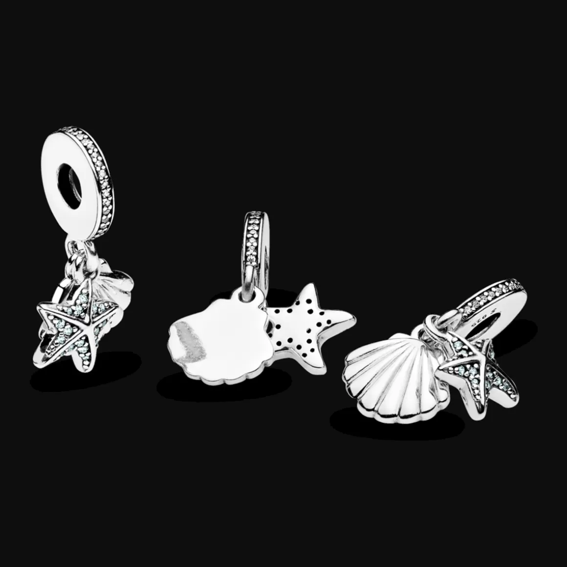 Pandora Charms Pendentes De Prata-Charm Pendente Amuletos Do Mar