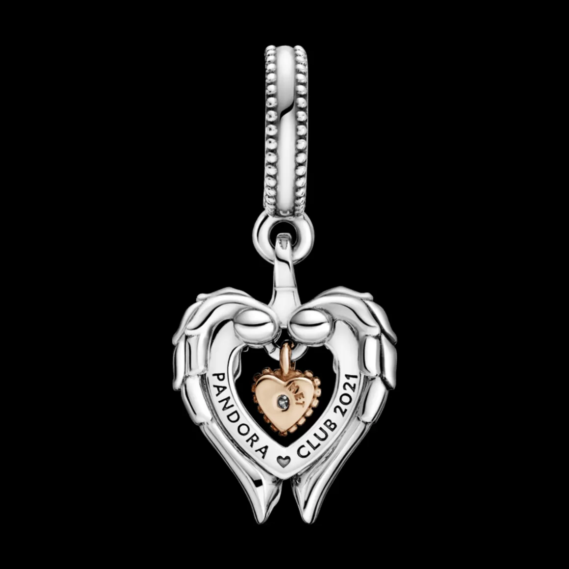 Pandora Charms Pendentes Dois Tons-Charm Pendente Asas De Anjo Club 2021