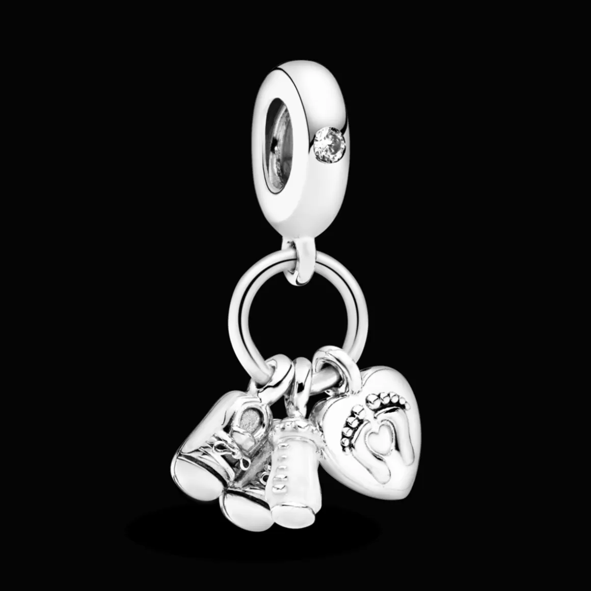 Pandora Charms Pendentes De Prata-Charm Pendente Bebê A Bordo