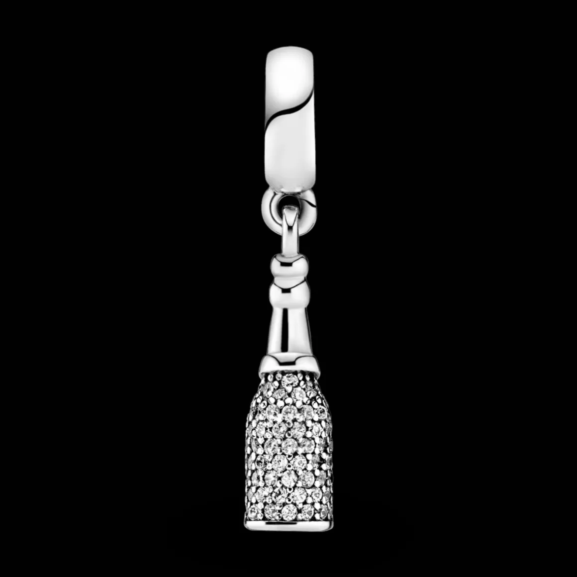 Pandora Charms Pendentes De Prata-Charm Pendente Champanhe