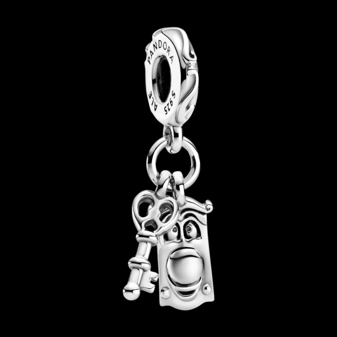 Pandora Charms Pendentes De Prata-Charm Pendente Chave E Maçaneta-Alice Do País Das Maravilhas