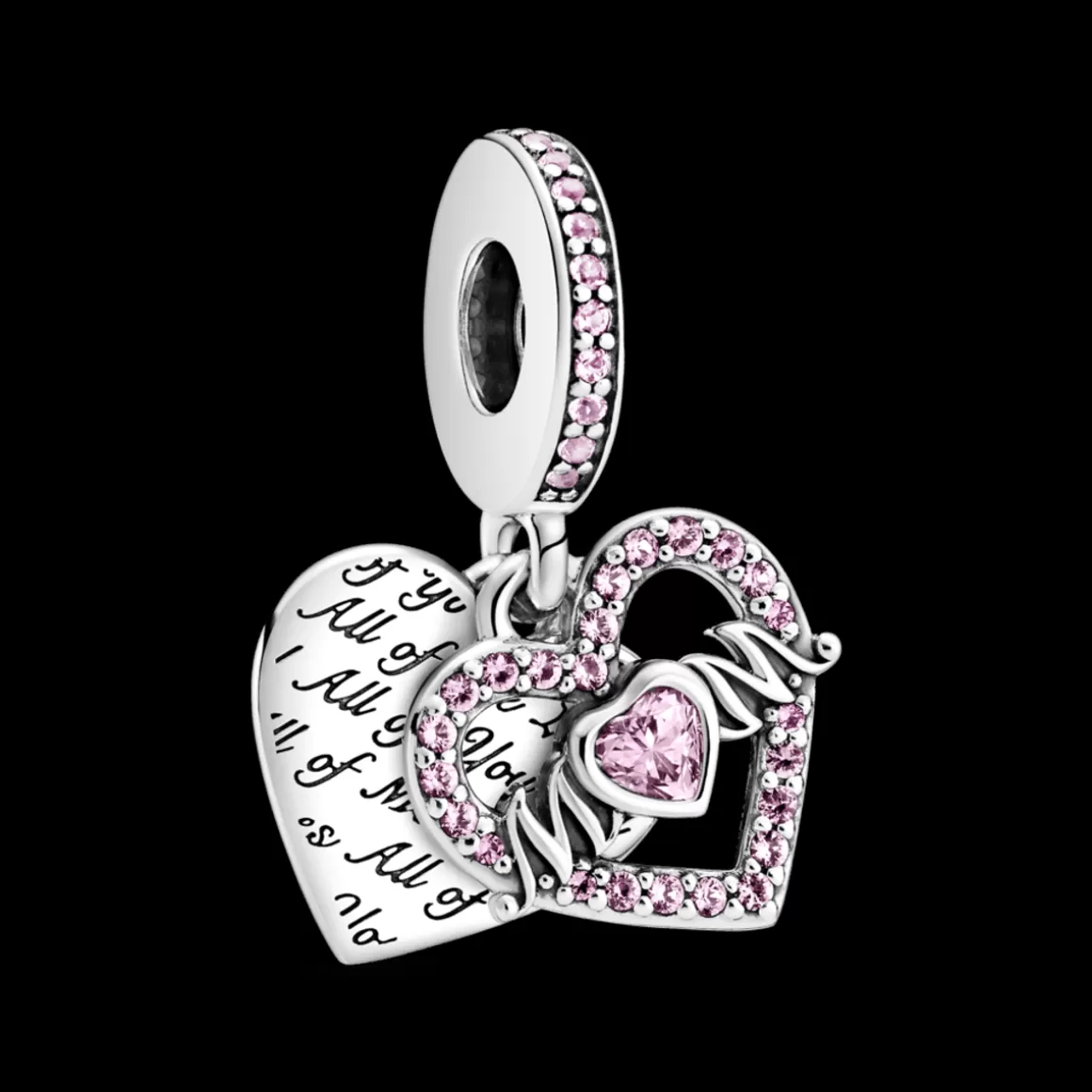 Pandora Charms Pendentes De Prata-Charm Pendente Coracao E Mamae