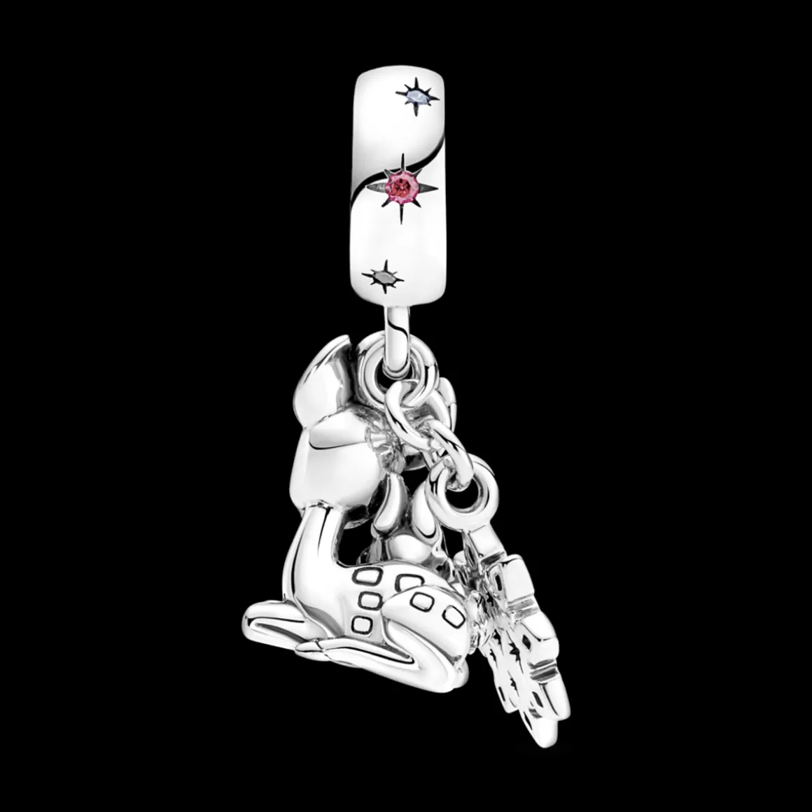 Pandora Charms Pendentes De Prata-Charm Pendente Disney Bambi E Tambor