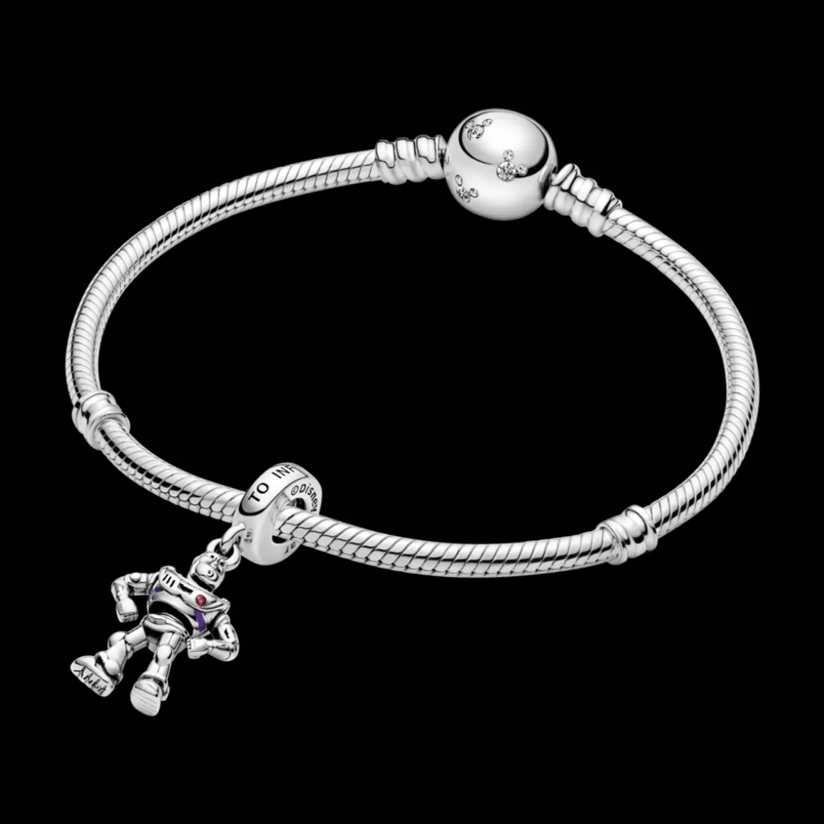 Pandora Charms Pendentes De Prata-Charm Pendente Disney Pixar Buzz Lightyear