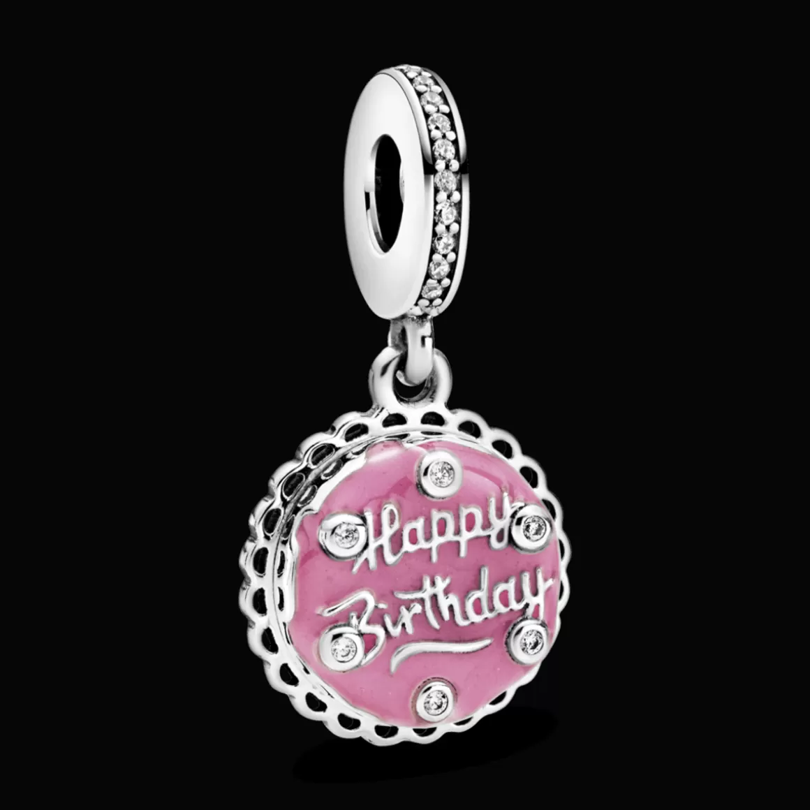 Pandora Charms Pendentes De Prata-Charm Pendente Feliz Aniversário