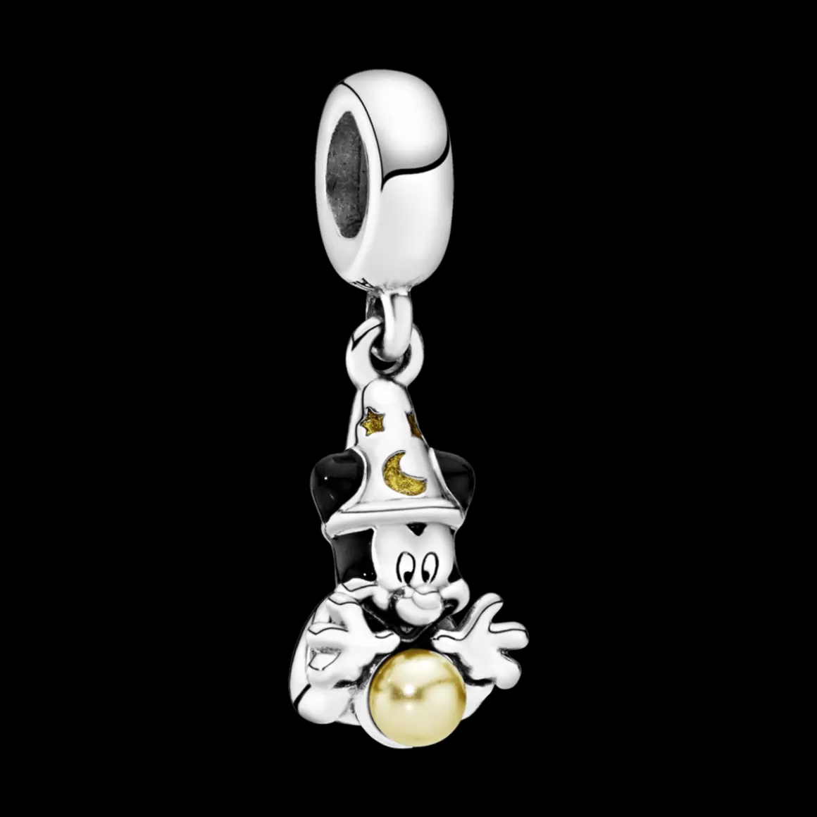 Pandora Charms Pendentes De Prata-Charm Pendente Mickey Feiticeito