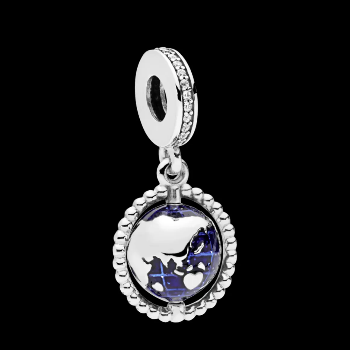 Pandora Charms Pendentes De Prata-Charm Pendente Mundo Sem Limites