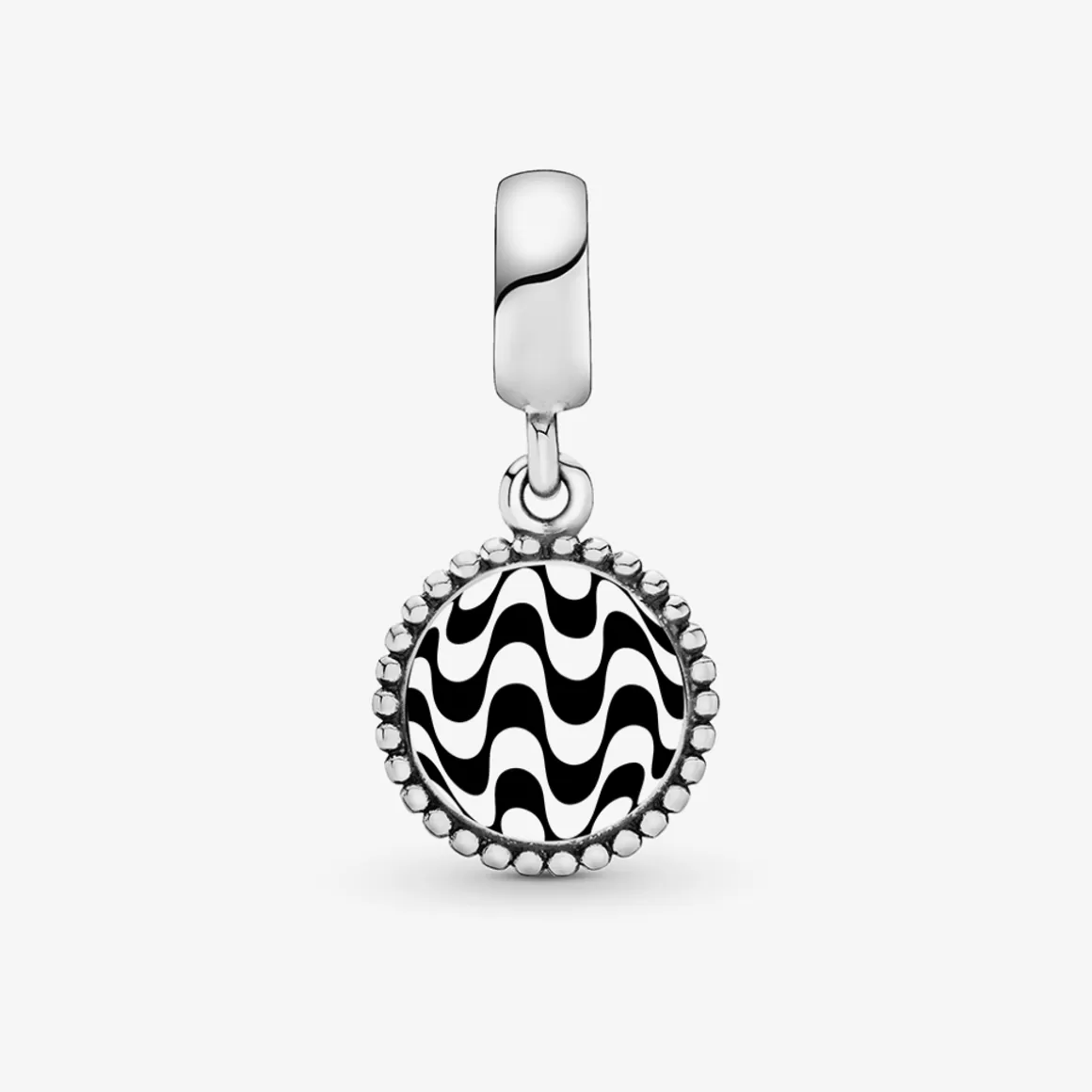 Pandora Charms De Prata-Charm Prata Calcadao De Copacabana_Colecao Brasil