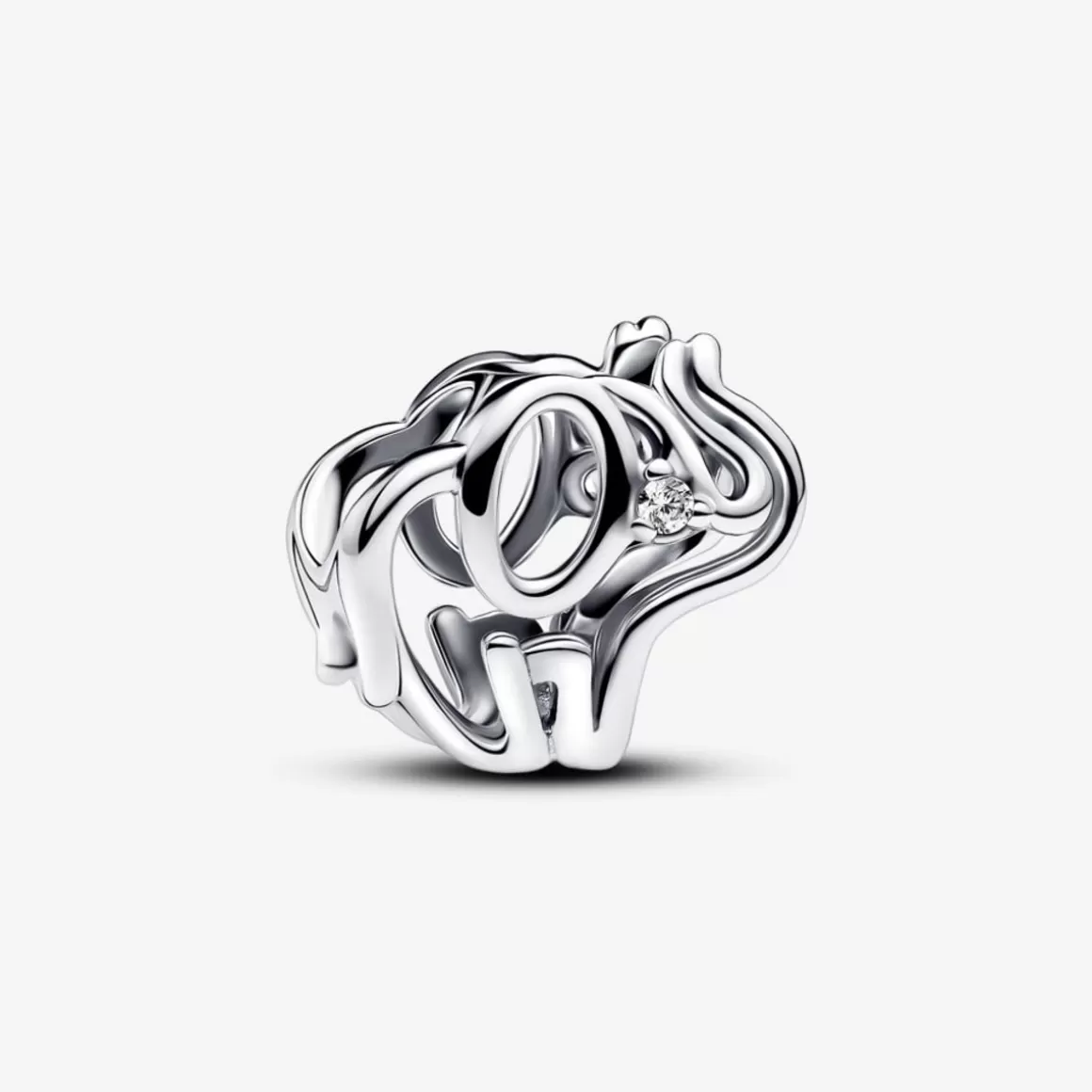 Pandora Charms De Prata-Charm Prata Elefante