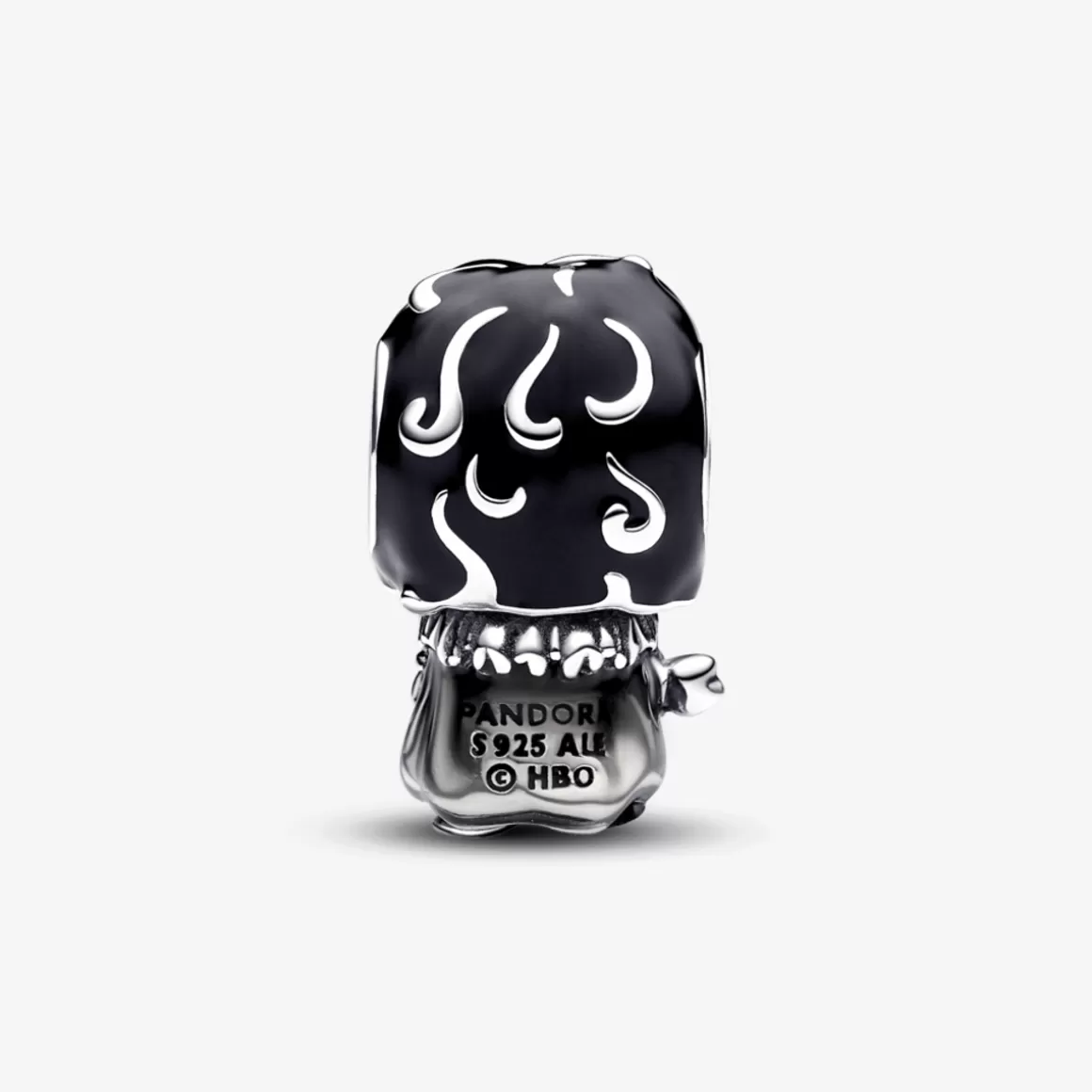 Pandora Charms Esmaltados | Charms De Prata-Charm Prata GOT - Jon Snow