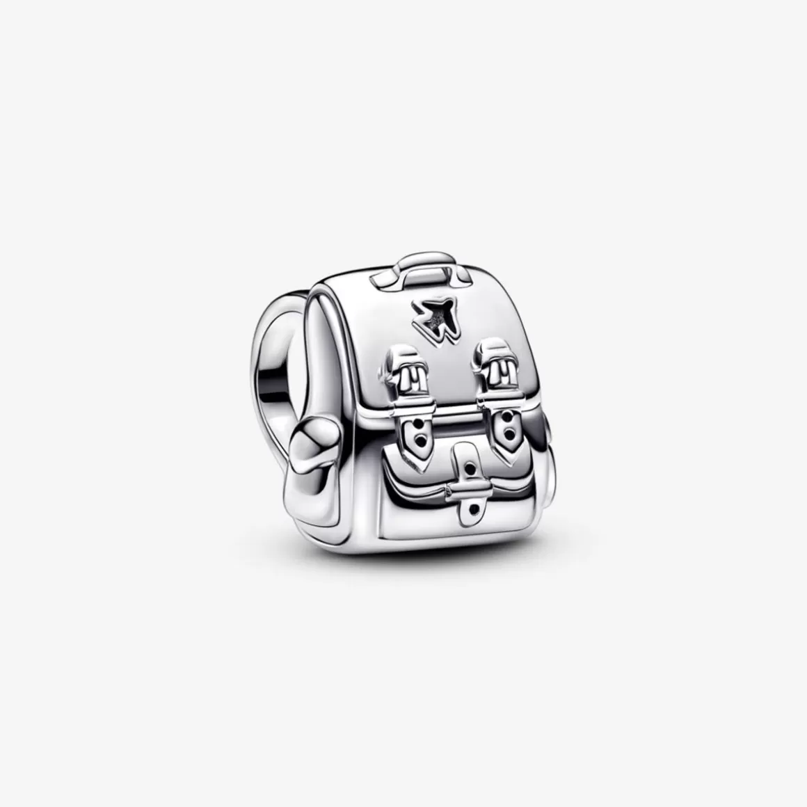 Pandora Charms De Prata-Charm Prata Mochila De Viagem