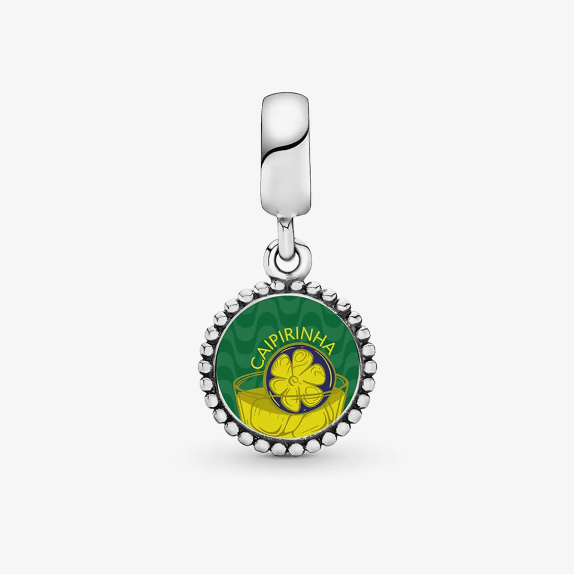 Pandora Charms De Prata-Charm Prata Pendente Caipirinha_Colecao Brasil