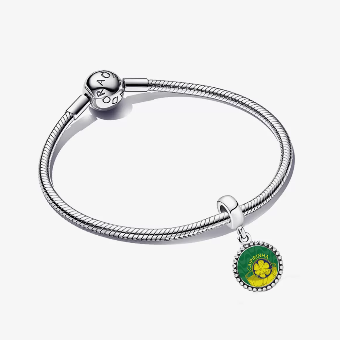 Pandora Charms De Prata-Charm Prata Pendente Caipirinha_Colecao Brasil