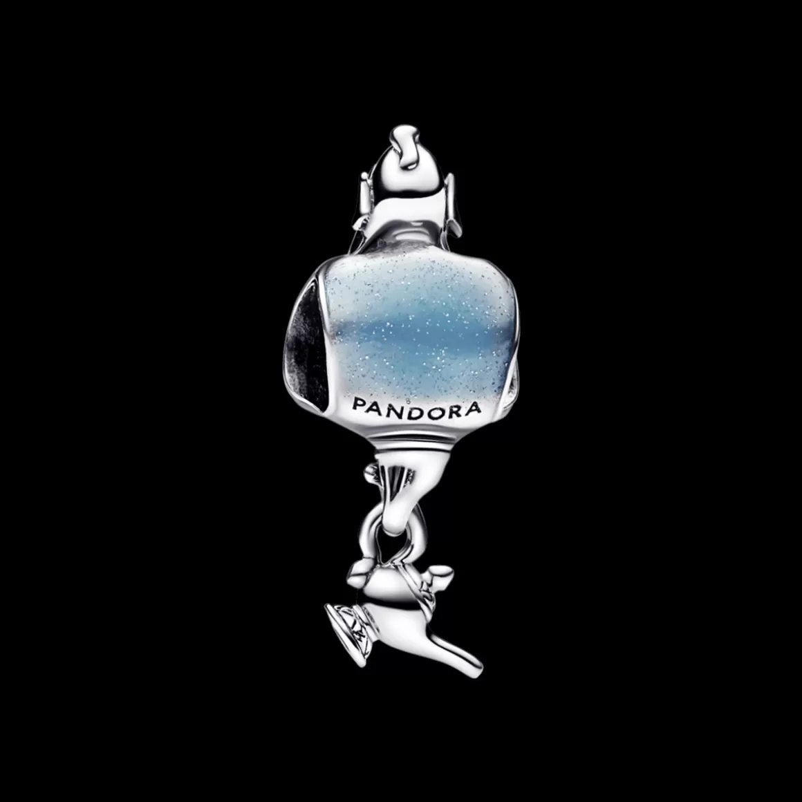 Pandora Charms Pendentes De Prata | Charms Esmaltados-Charm Prata Pendente Disney Gênio e Lâmpada Mágica de Aladdin