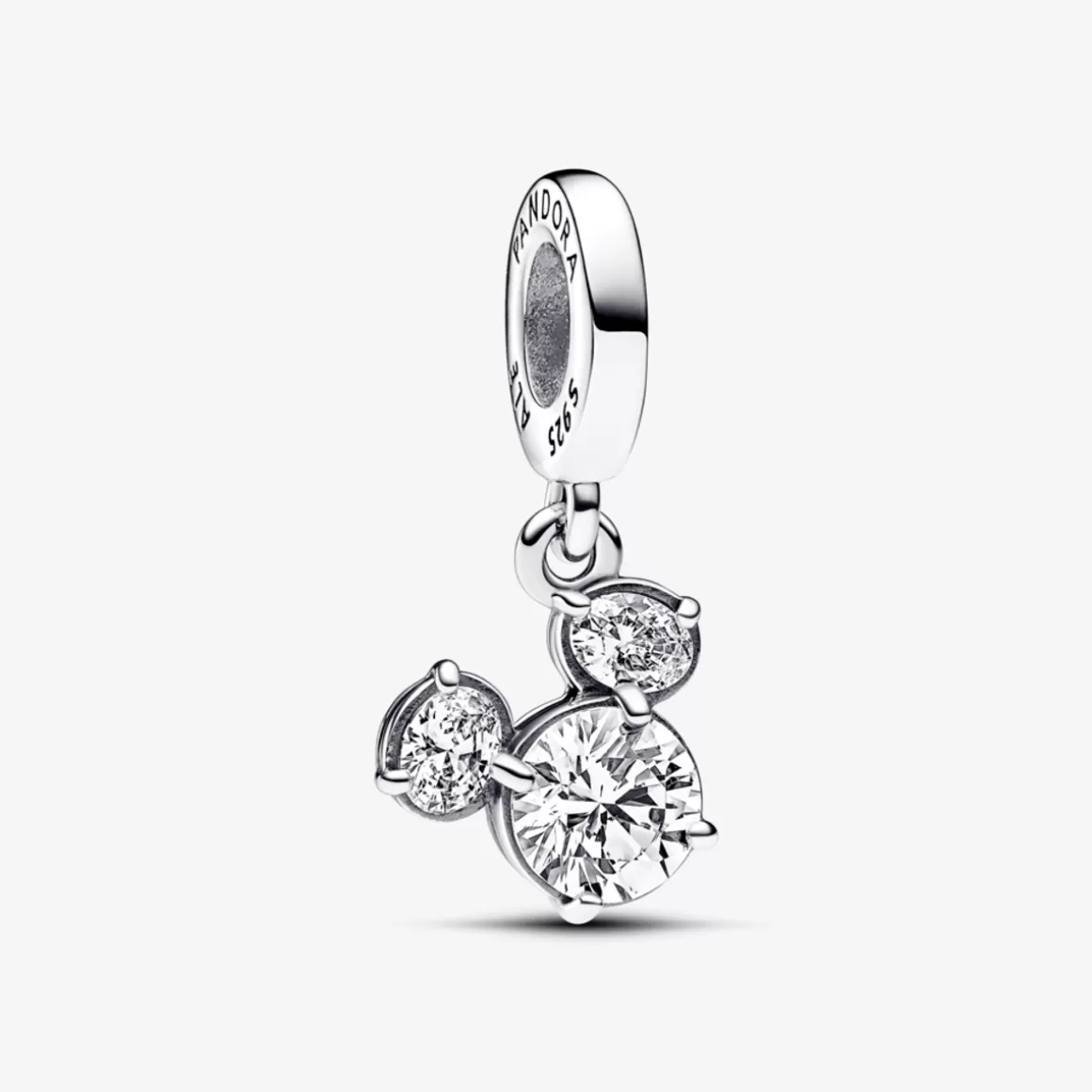 Pandora Charms Pendentes De Prata-Charm Prata Pendente Disney Mickey Mouse Brilhante