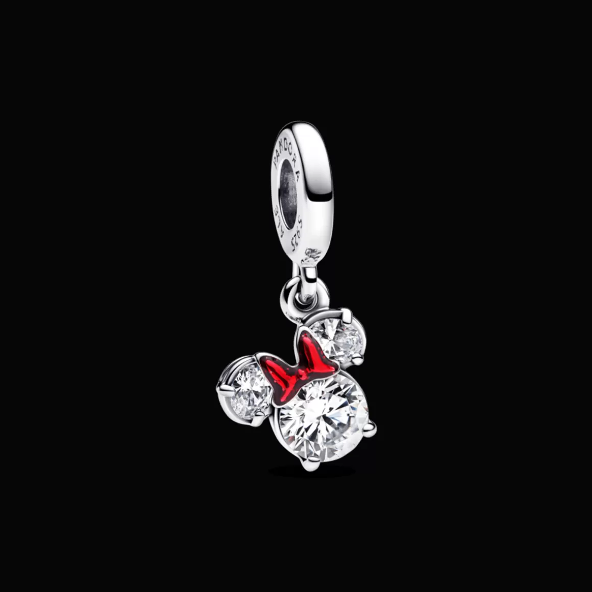 Pandora Charms De Prata-Charm Prata Pendente Disney Minnie E Mickey