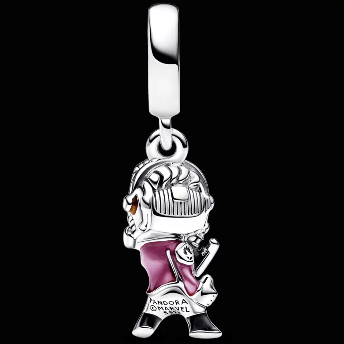 Pandora Charms Pendentes De Prata | Charms Cristal-Charm Prata Pendente Marvel - Senhor das Estrelas de Guardiões da Galáxia
