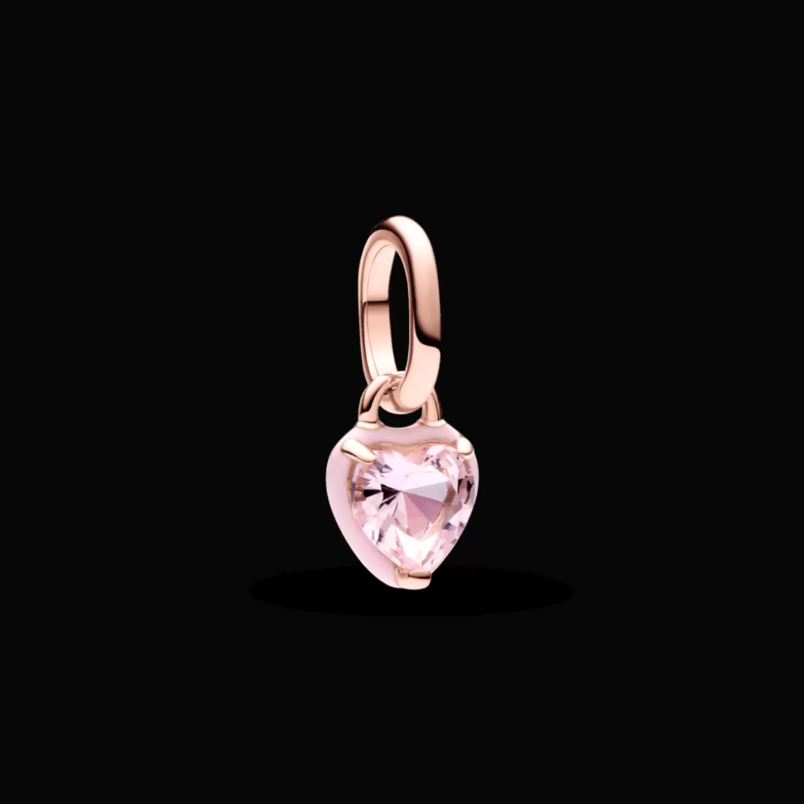 Pandora Charms Pendentes De Ouro Rosé | Mini Charm-Mini Charm Pendente Ouro Rosé Coração Chakra Rosa