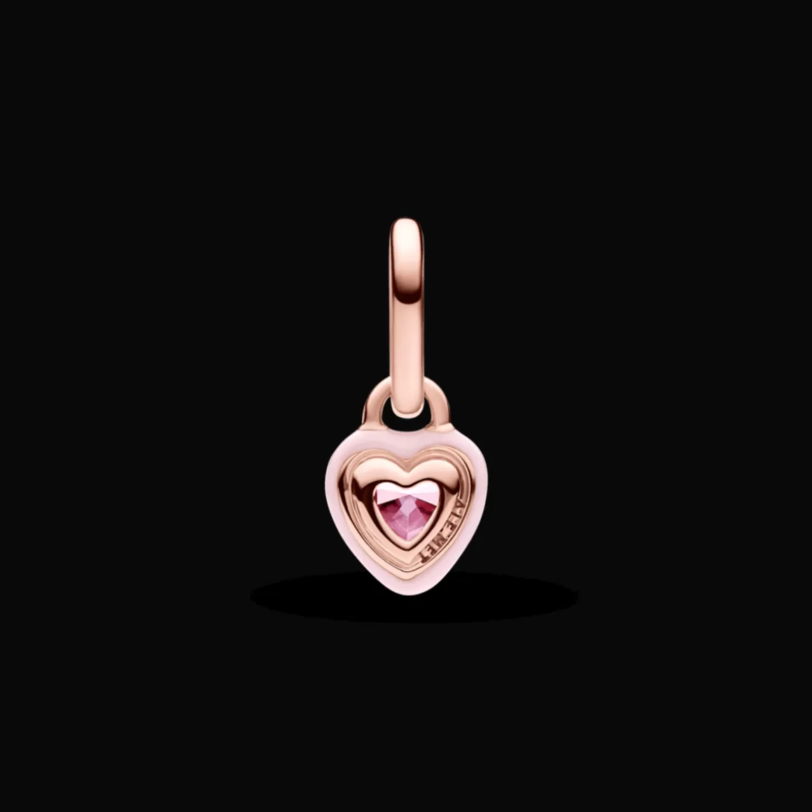 Pandora Charms Pendentes De Ouro Rosé | Mini Charm-Mini Charm Pendente Ouro Rosé Coração Chakra Rosa