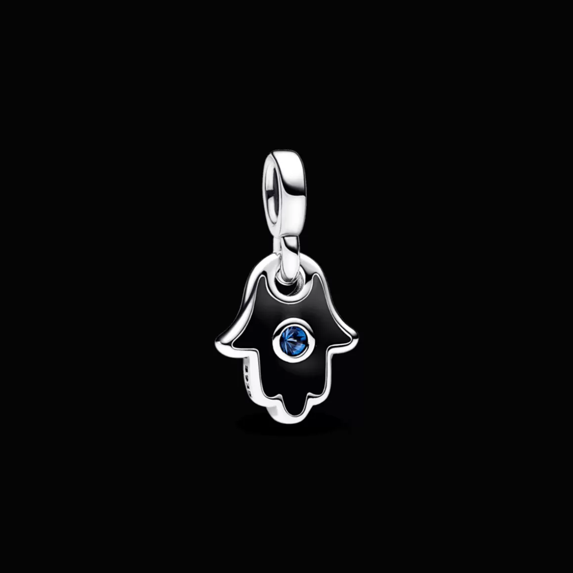 Pandora Charms Pendentes De Prata | Mini Charm-Mini Charm Prata Pendente Mão de Hamsa