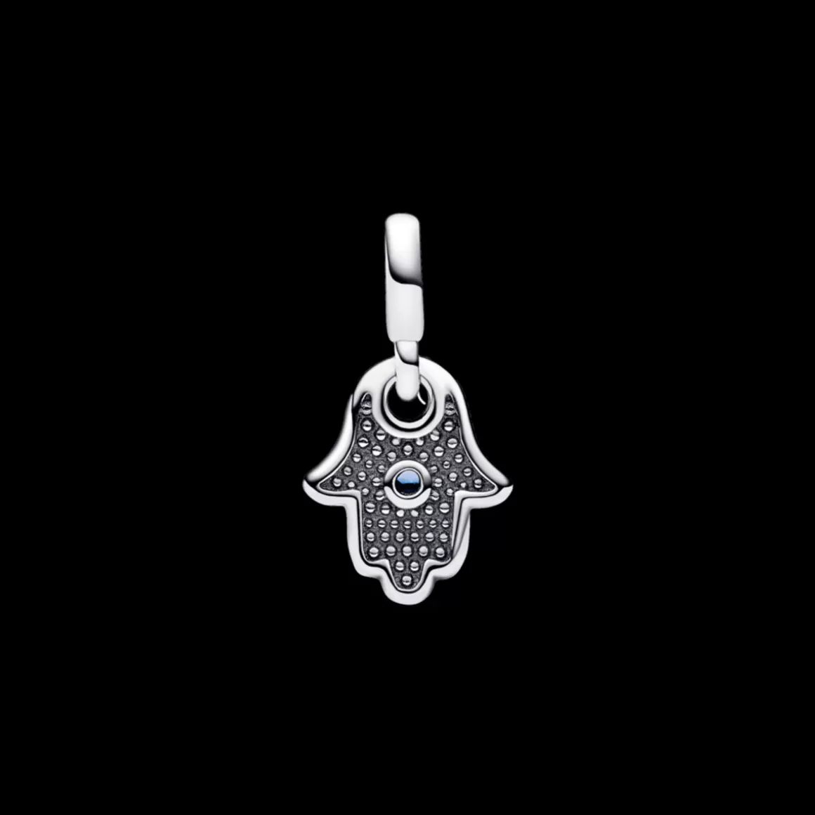 Pandora Charms Pendentes De Prata | Mini Charm-Mini Charm Prata Pendente Mão de Hamsa