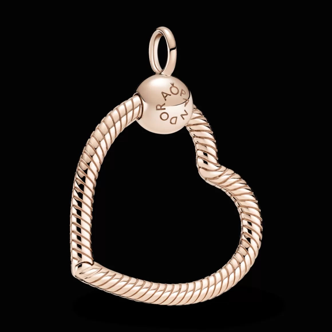 Pandora Charms Pendentes De Ouro Rosé-Pendente Coracao Moments Em Ouro Rose