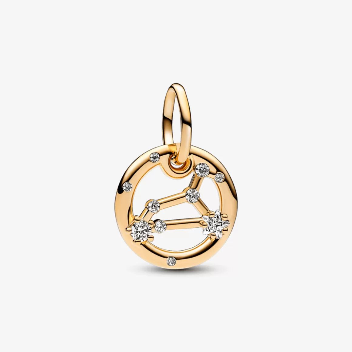 Pandora Charms Pendentes De Ouro | Charms Cristal-Pingente Signo Leão - Charm de Ouro Pendente