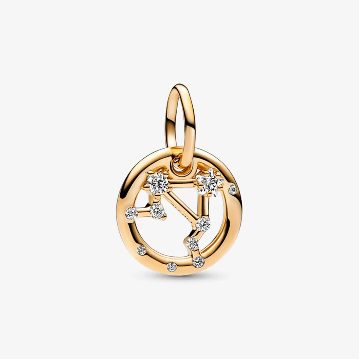 Pandora Charms Pendentes De Ouro | Charms Cristal-Pingente Signo Libra - Charm de Ouro Pendente