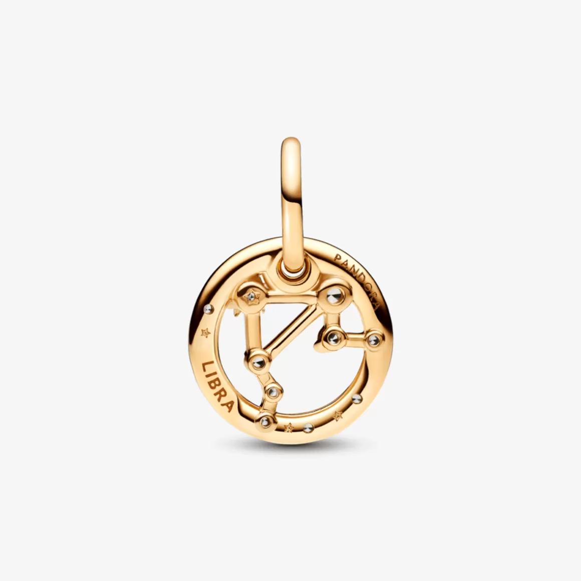 Pandora Charms Pendentes De Ouro | Charms Cristal-Pingente Signo Libra - Charm de Ouro Pendente