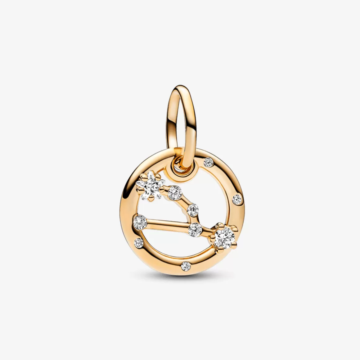 Pandora Charms Pendentes De Ouro | Charms Cristal-Pingente Signo Touro - Charm de Ouro Pendente