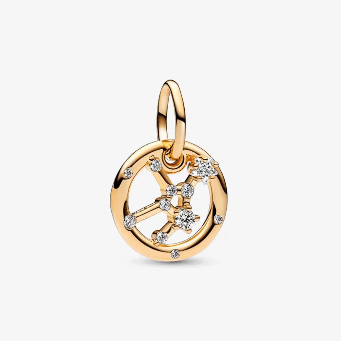 Pandora Charms Pendentes De Ouro | Charms Cristal-Pingente Signo Virgem - Charm de Ouro Pendente